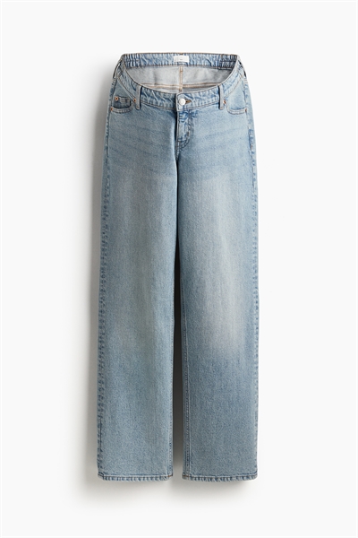 Прямые низкие джинсы MAMA Before & After артикул 1244130004