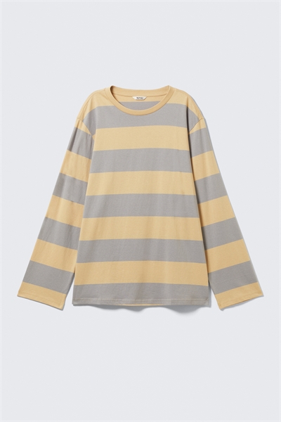 Полосатое мини-платье с длинными рукавами артикул 1293049001