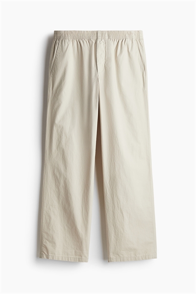 Брюки из поплина с расслабленной посадкой артикул 1259394001