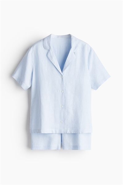 Пижама из льняного бленда артикул 1274505001