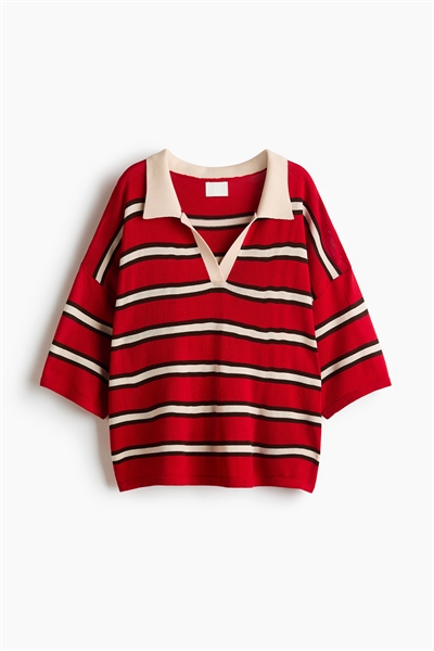 Поло с крупной вязкой и увеличенным размером артикул 1339583001