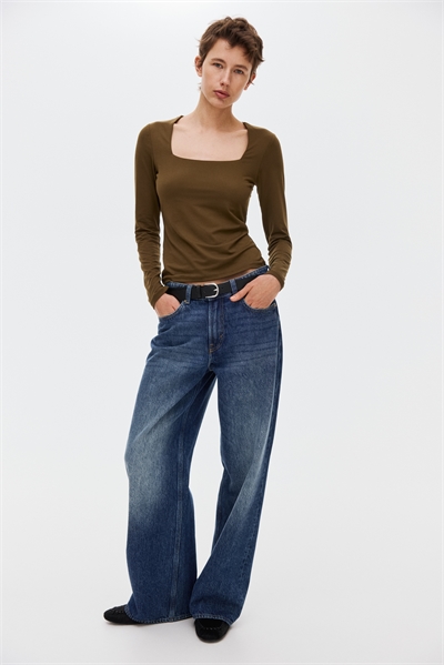 Лонгслив из джерси артикул 1089811045