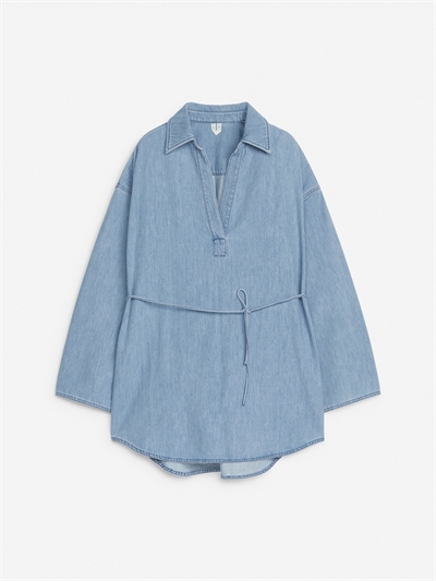 Туника из расслабленного денима артикул 1225643001