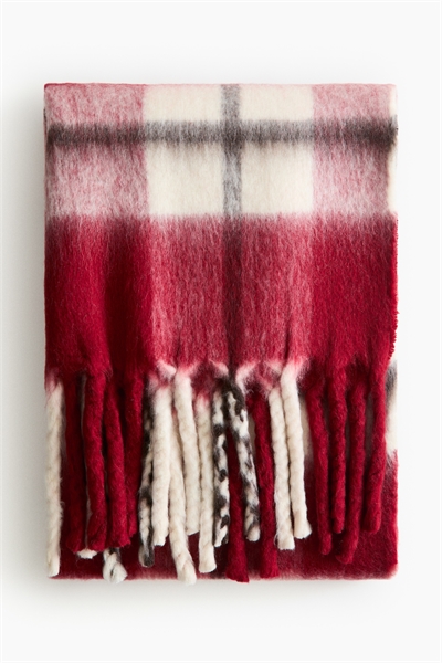 Узорчатый плед из шерстяной смеси артикул 1239323034