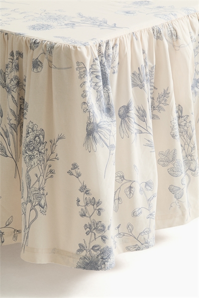 Одинарный валанс из хлопкового бленда с воланами артикул 1255324005