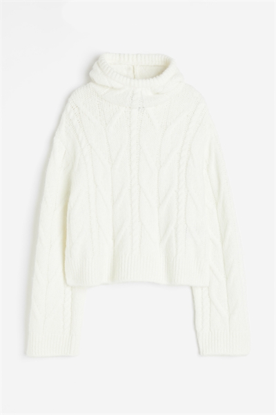 Толстовка-балаклава из кабельного трикотажа артикул 1199135001