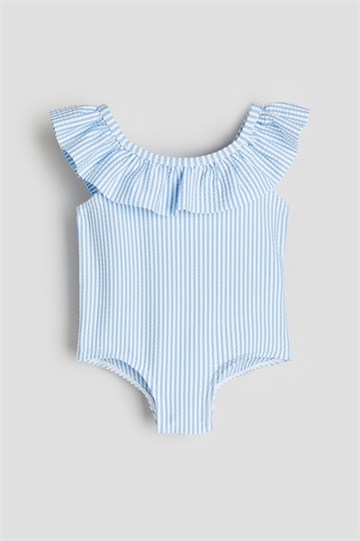 Купальник с отделкой воланами артикул 1200398003