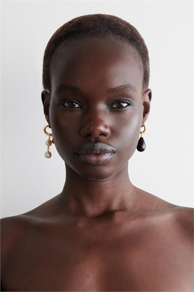 Серьги-шармы с витым обручем артикул 1294860001