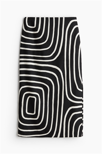 Юбка из льняного бленда артикул 1225582001