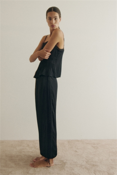 Брюки из вискозного сатина артикул 1329921001