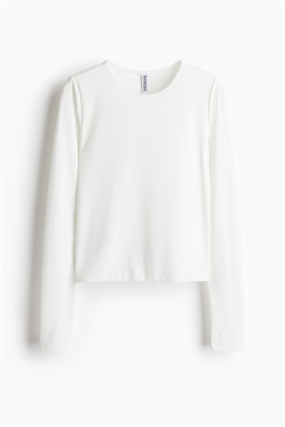 Топ из джерси с длинными рукавами артикул 1267021001