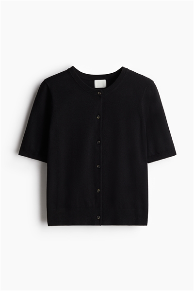 Кардиган с короткими рукавами артикул 1270743003