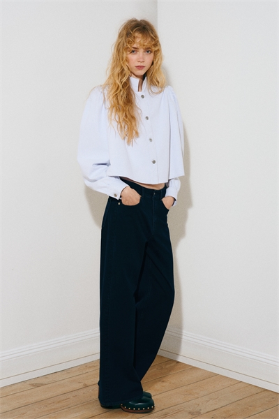 Джинсы с широкой высокой талией артикул 1045459077