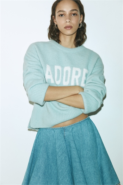 Джемпер с жаккардовым мотивом артикул 1316033002