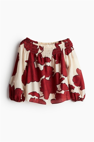 Блузка с открытыми плечами артикул 1240442004