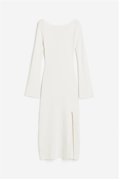 Платье-бодикон из трикотажа в рубчик артикул 1189659002