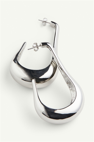 Длинные серьги-обручи артикул 1230462002