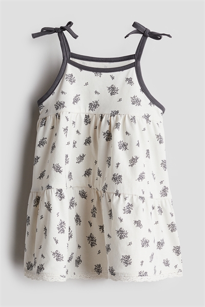 Платье на бретельках из хлопкового джерси артикул 1237391001