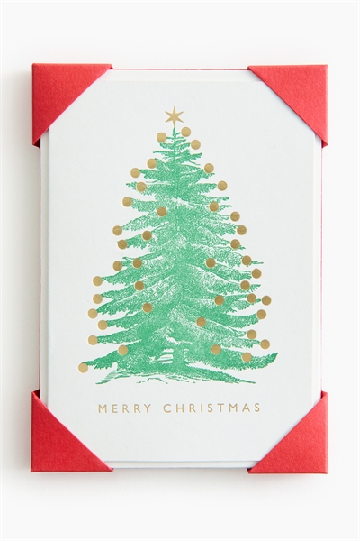 Набор рождественских открыток Christmas Treenotelet артикул 1329387001