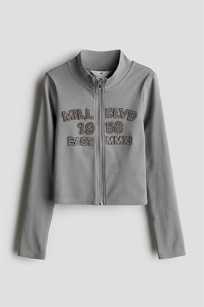 Топ на молнии с деталями из мотивов артикул 1240914003