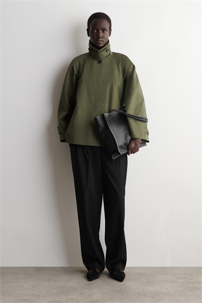 Куртка из хлопчатобумажной саржи А-силуэта артикул 1332090001