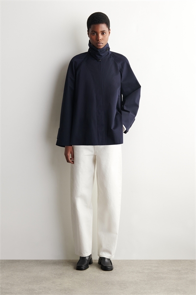 Куртка из хлопчатобумажной саржи А-силуэта артикул 1332090002