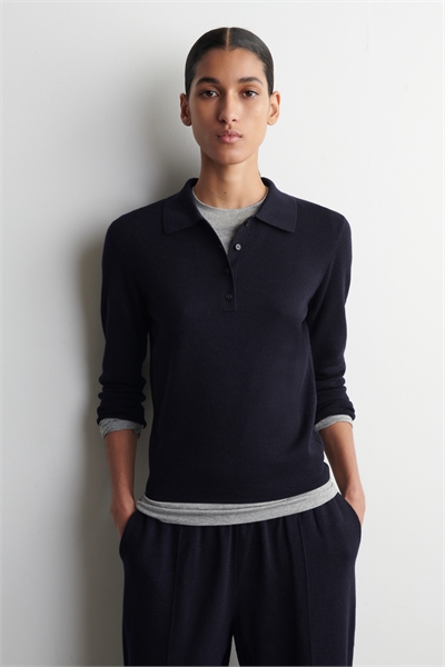 Рубашка-поло с обрезанными рукавами из мериносовой шерсти артикул 1319336001