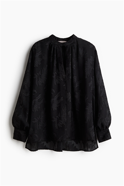 Блузка с жаккардовым переплетением артикул 1257670001