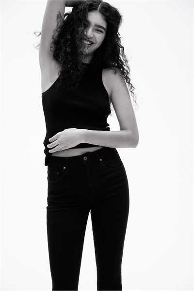 Джинсы с высокой посадкой артикул 1229028001