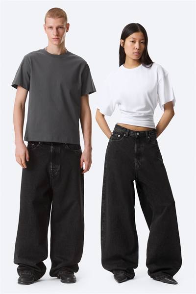 Джинсы Astro Mid Rise Baggy из искусственной кожи с карманами артикул 1322194001