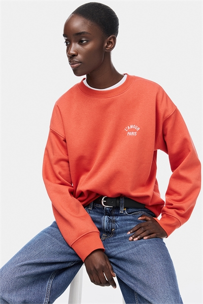 Свитшот с текстовым рисунком артикул 1267555048