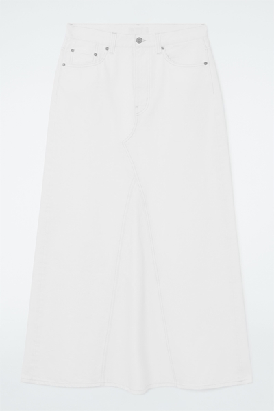 Джинсовая юбка макси с панелями артикул 1208923002