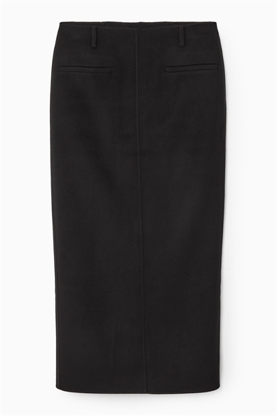 Юбка-макси из двухслойной шерсти артикул 1211642001