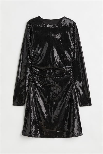 Платье из пайеток с рюшами артикул 1117335001