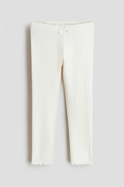 Ребристые хлопковые леггинсы артикул 1231050010