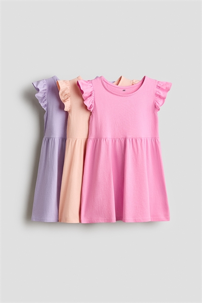 3-пакет платьев с рукавами-крылышками артикул 1318562001