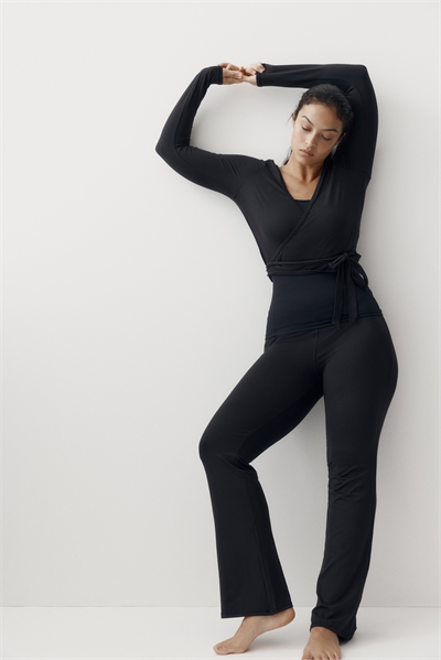 Расклешенные брюки из матового джерси артикул 1318715002