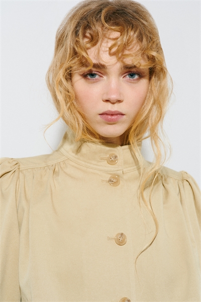 Жакет из твила с буфетными рукавами артикул 1319269005