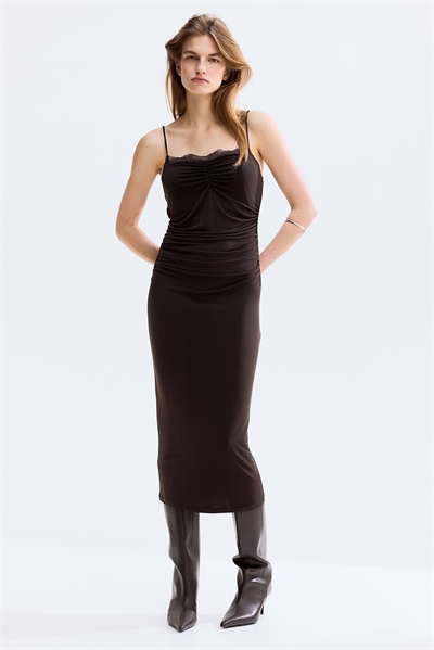 Платье из джерси с кружевной отделкой артикул 1325245001