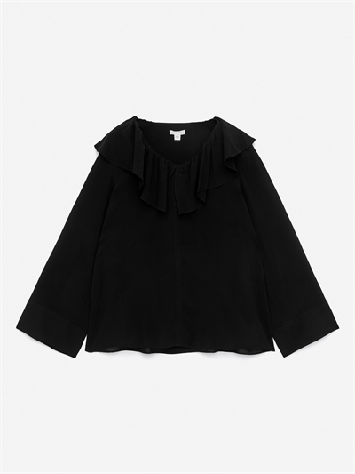 Блузка с жатым воротником артикул 1302472001