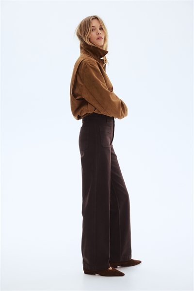 Широкие высокие джинсы артикул 1314869003