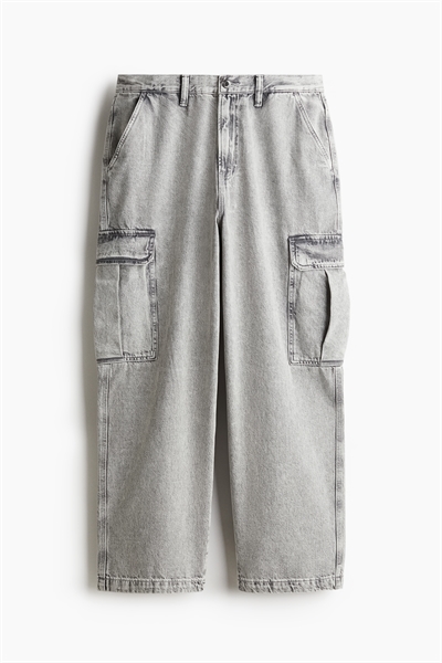 Свободные джинсы-карго артикул 1263547003