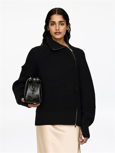 Кардиган на молнии из шерсти артикул 1296436001