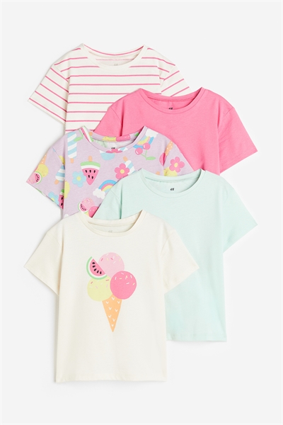 Топы из принтованного джерси в упаковке из 5 штук артикул 0963494017