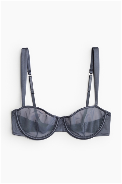 Бюстгальтер-балконет из сетки без подкладки артикул 1207330003