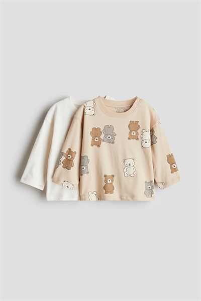 Топы из хлопкового джерси в упаковке по 2 штуки артикул 1265900003