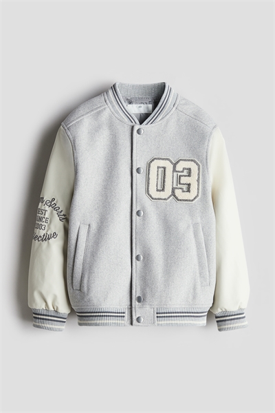 Бейсбольная куртка с аппликацией артикул 1209578007