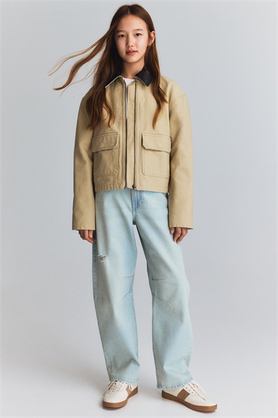 Куртка из хлопкового холста артикул 1260319001