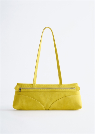 Тонкая кожаная сумка через плечо артикул 1326585003