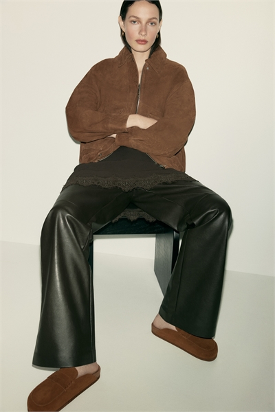 Кожаные лоферы-мули артикул 1328026001